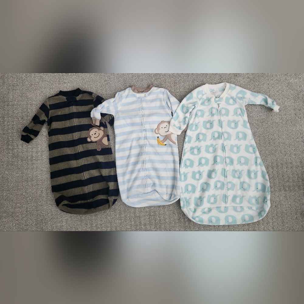 Baby Sleepsack Fleece Boy Girls Bundle - 3 total